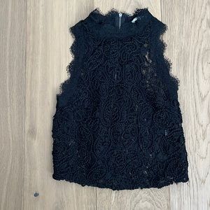 Zara black lace top